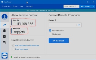 Teamviewer ID Window