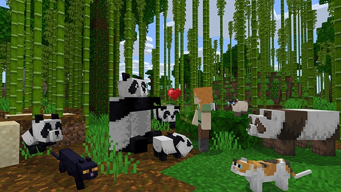 CatsandPandas in minecraft 
