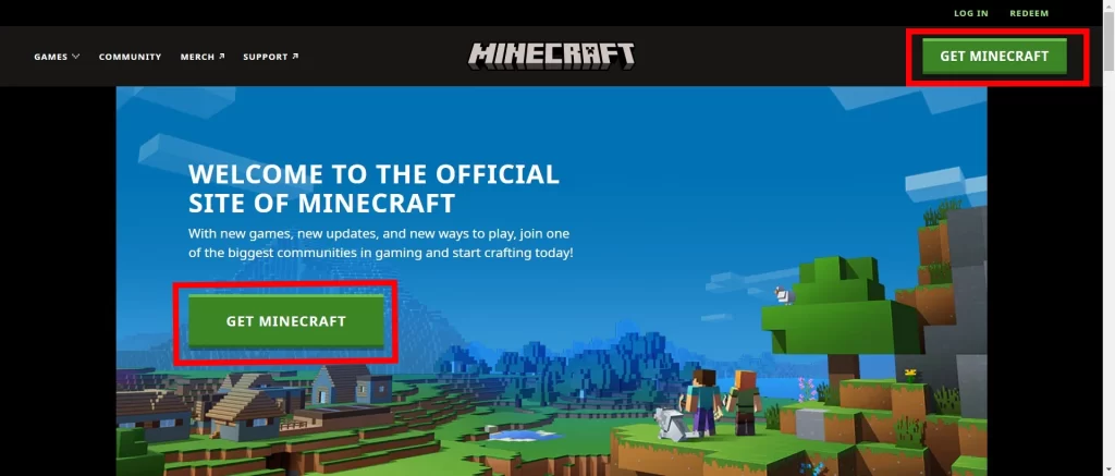 how to install minecraft 2022 form the main sites طريقة تحميل ماين كرافت من الموقع الرسمي 