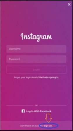 Instagram Sign up Screenshot 3
