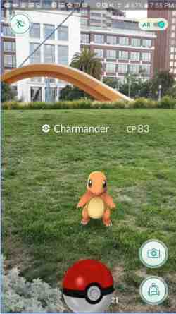 pokemon go for android iphone and ipad screenshot